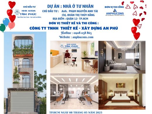 Thiết kế nội thất - thi công văn phòng nha khoa Tâm Phúc